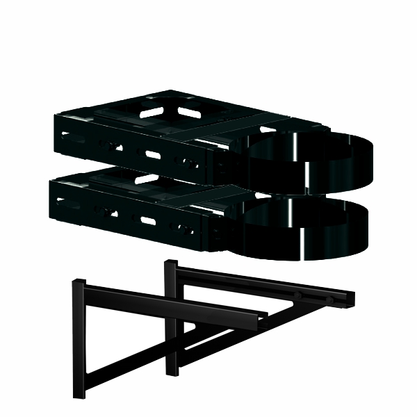 Příplatek za držáky+konzoli 325-521 mm černý