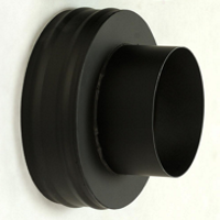 Redukce T-kusu černá 160/145 pro keramický komín převlečná 