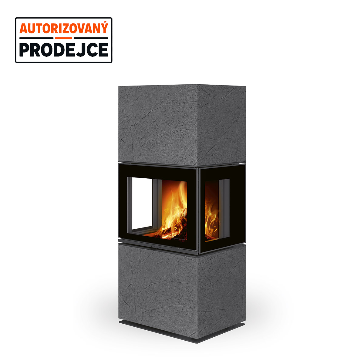 ROMOTOP LERA C G Designová kamna thermaline černá