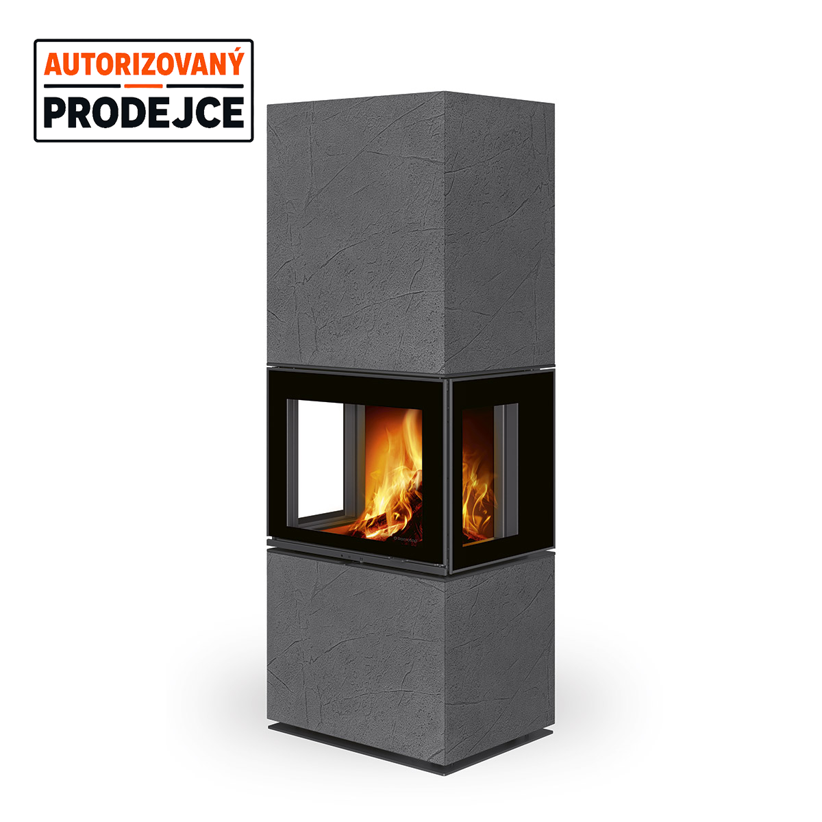 ROMOTOP LERA C GH Designová kamna thermaline černá